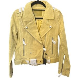 Blank NYC REAL Genuine Suede Leather Motorcycle Jacket Sz. XS